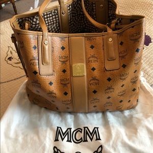 MCM Cognac Tote - Reversible